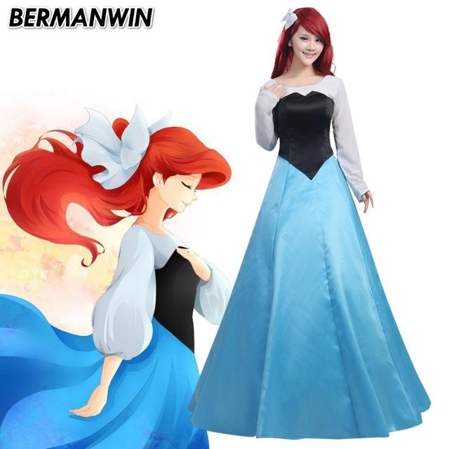 Ariel robe bleu