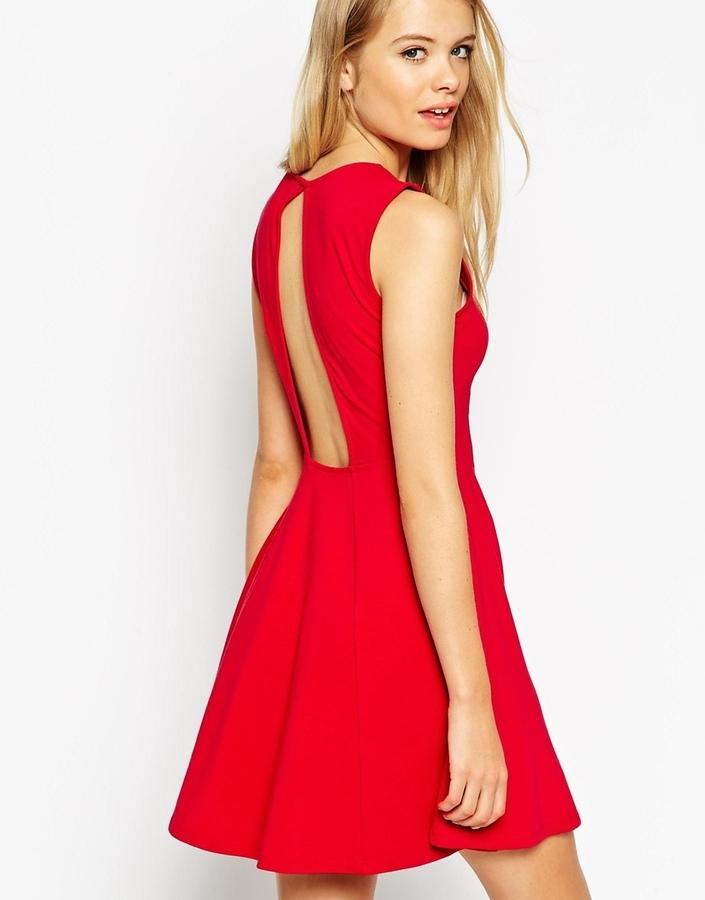 Asos robe rouge