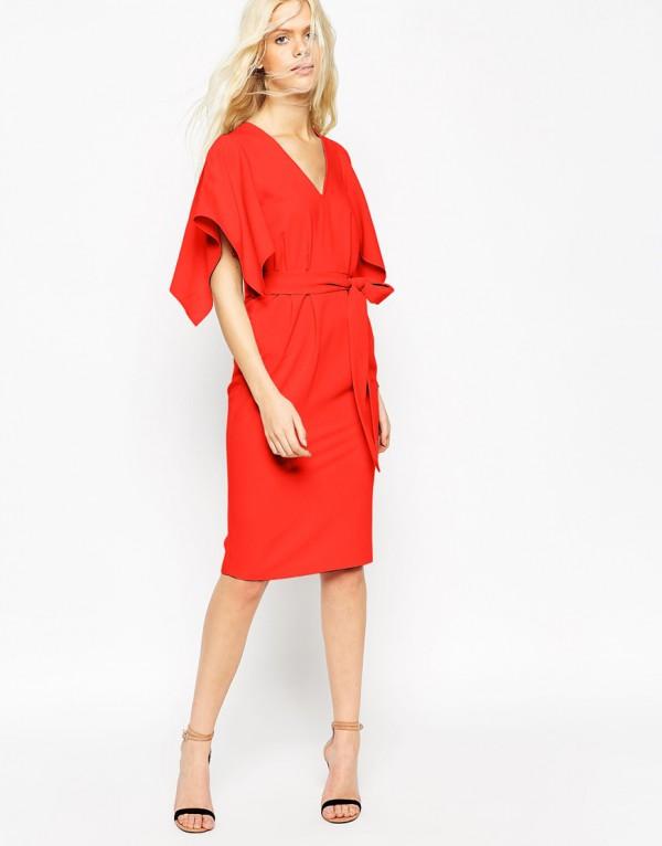 Asos robe rouge