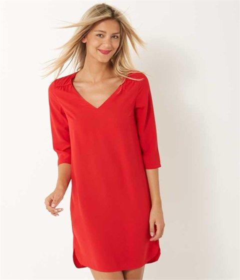 Camaieu robe rouge