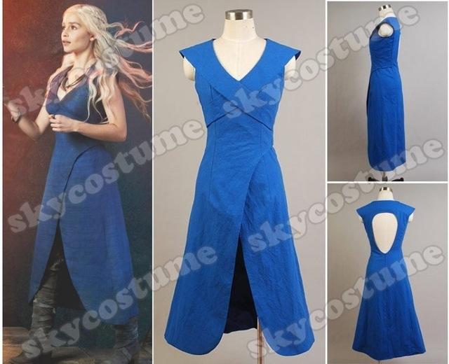 Daenerys robe bleu