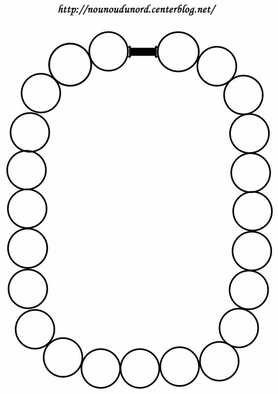 Dessin collier de perles