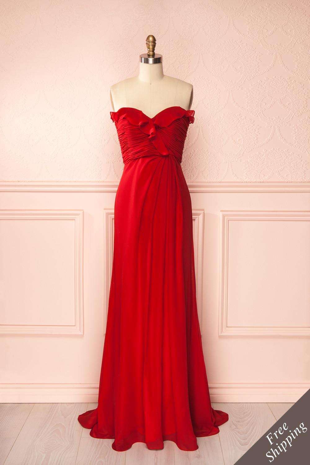 Esmeralda robe rouge