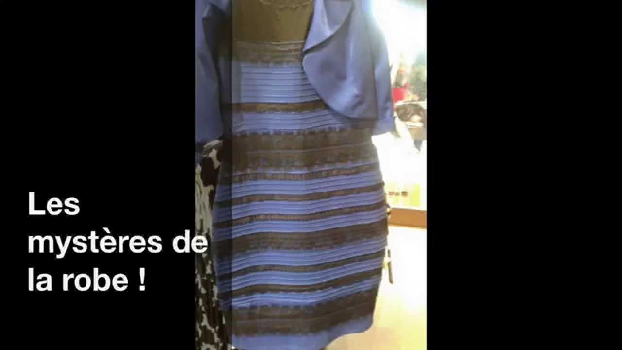 Illusion d'optique robe noir et bleu