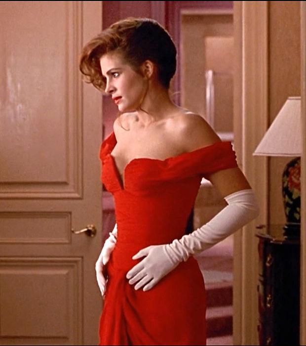 Julia roberts pretty woman robe rouge