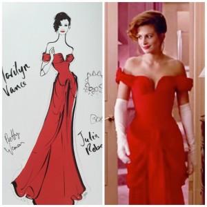 Julia roberts pretty woman robe rouge