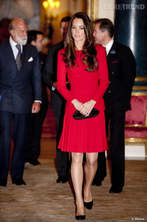 Kate middleton robe rouge