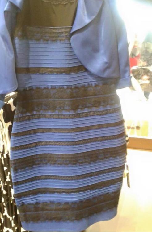 La robe bleu ou doré