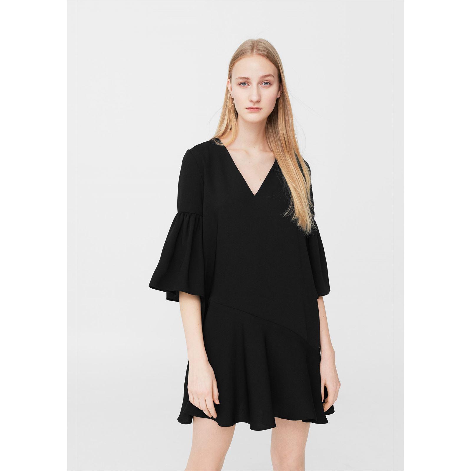 Mango robe noir