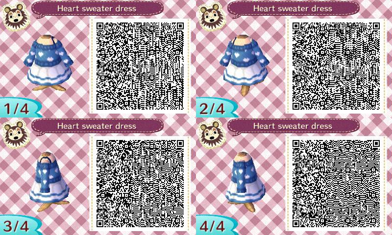 Qr code acnl robe bleu