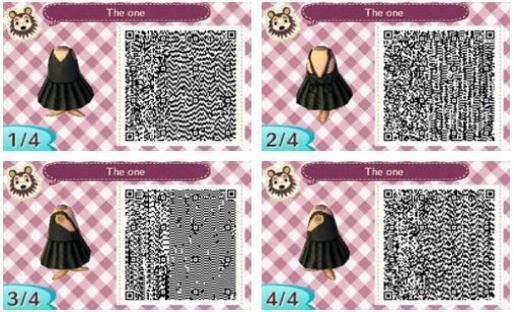 Qr code acnl robe noir