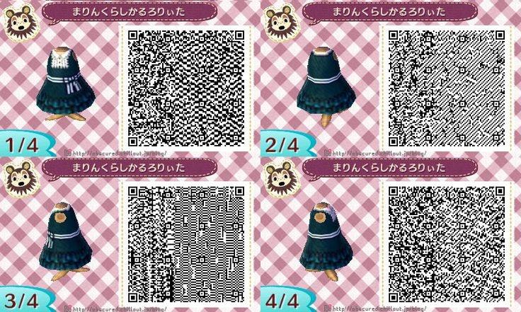 Qr code acnl robe noir