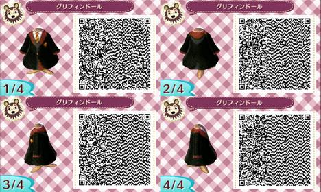 Qr code acnl robe noir