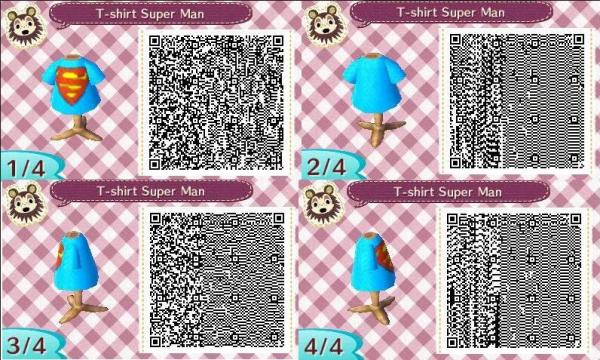 Qr code animal crossing new leaf robe d'été bleu