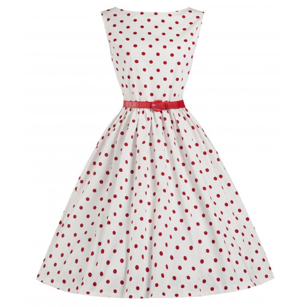 Robe a pois rouge