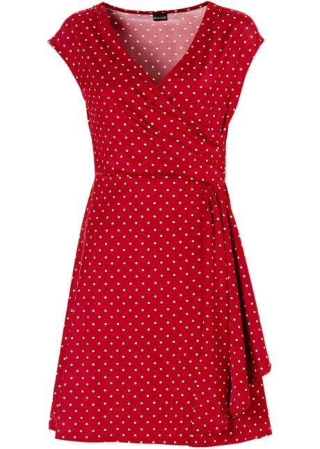 Robe a pois rouge