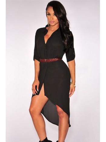 Robe asymétrique noir