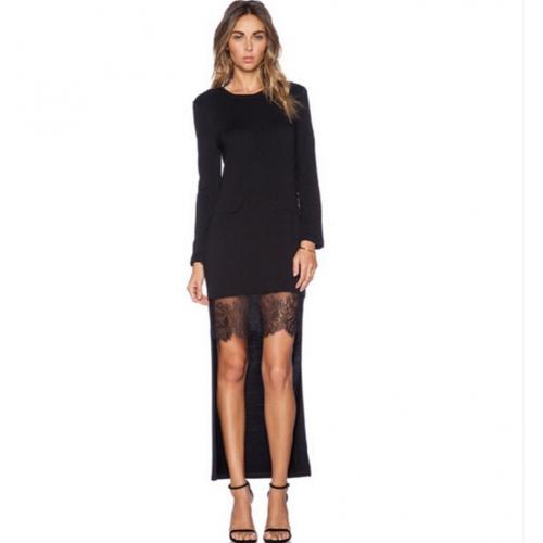 Robe asymétrique noir