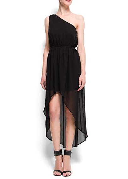 Robe asymetrique noir