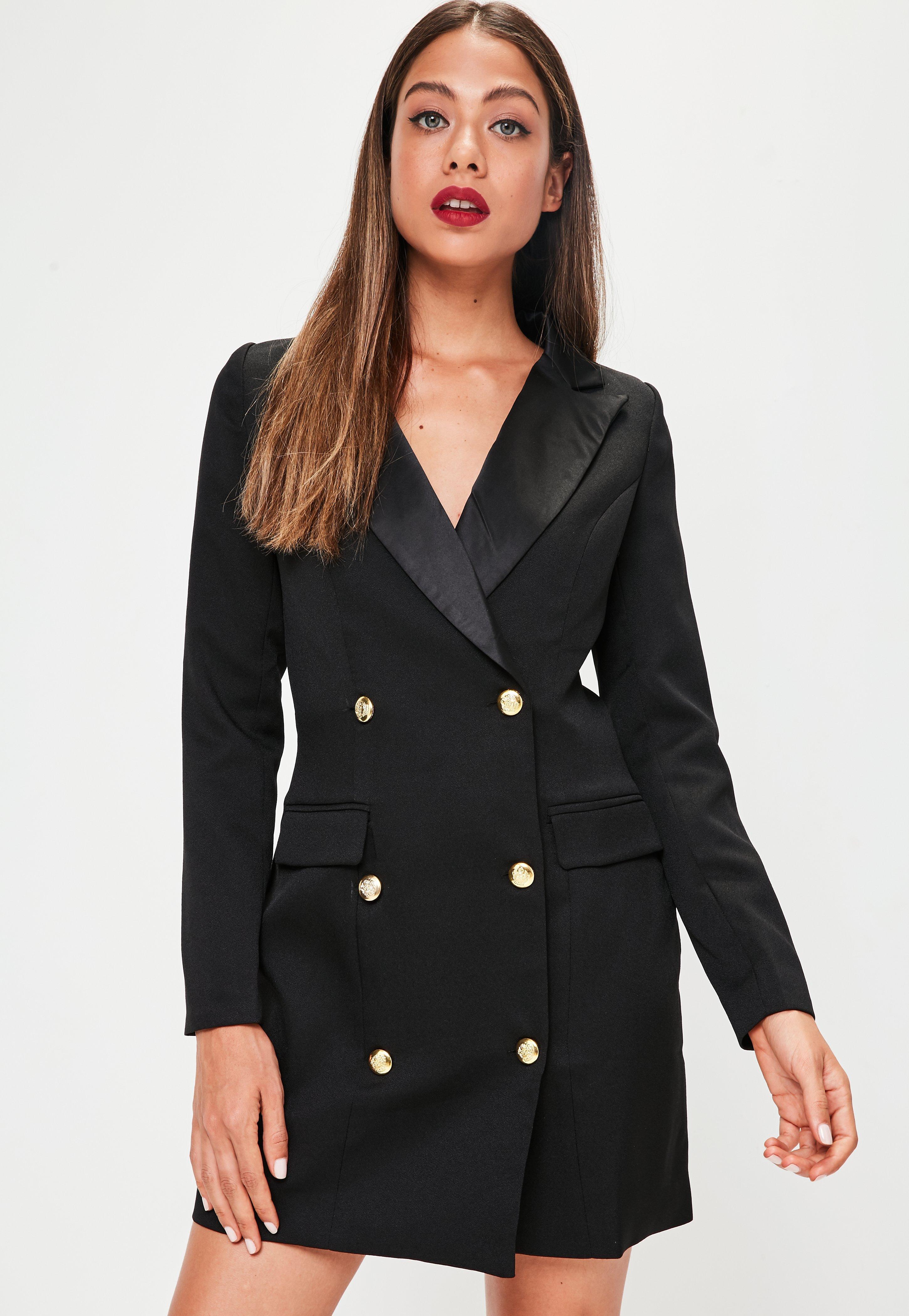 Robe blazer noir