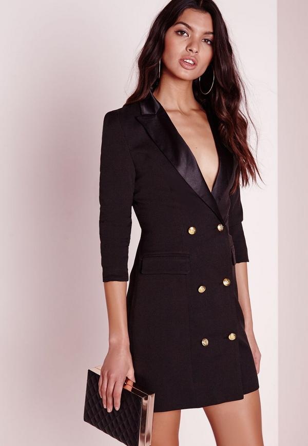 Robe blazer noir