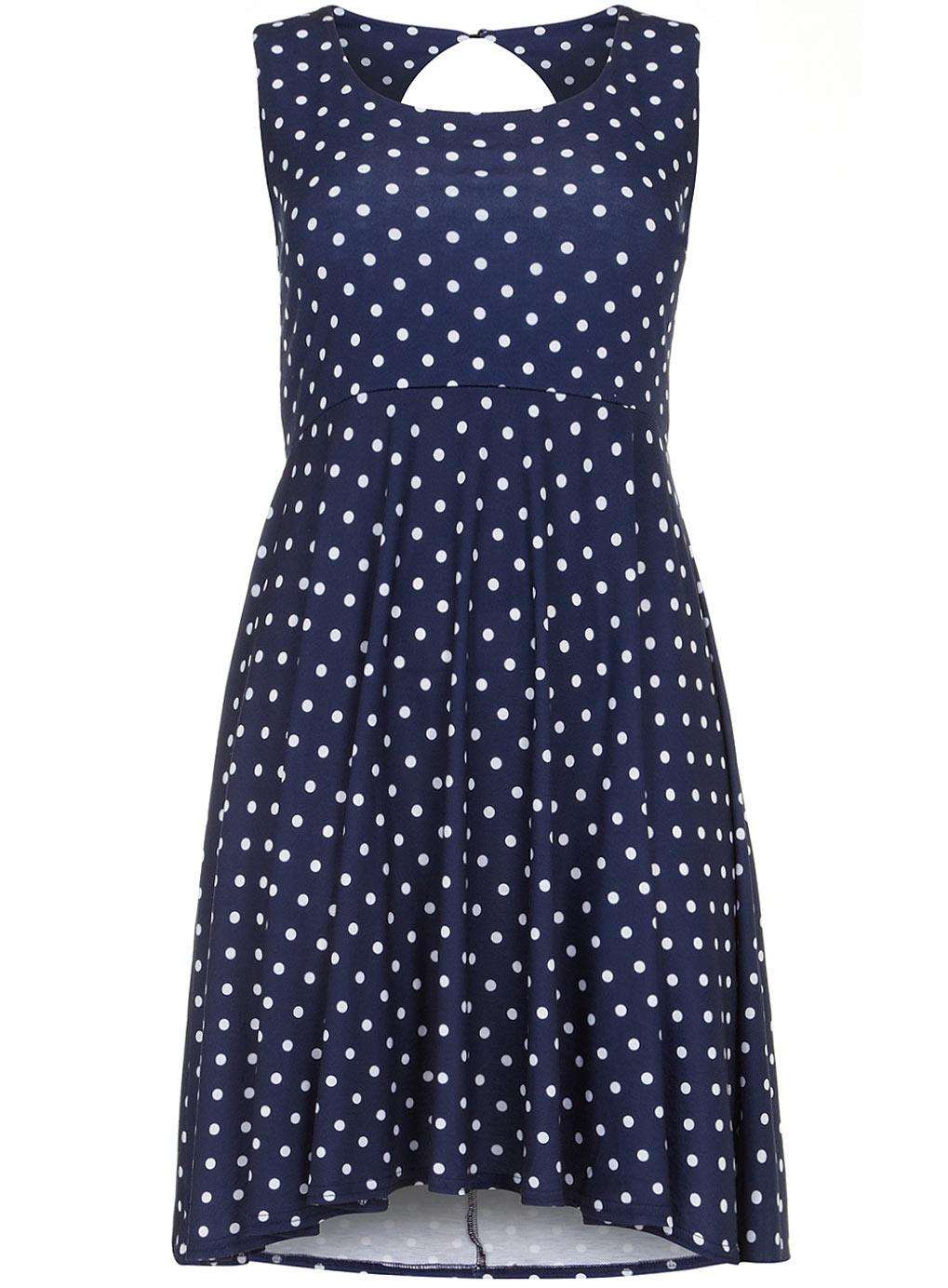 Robe bleu a pois