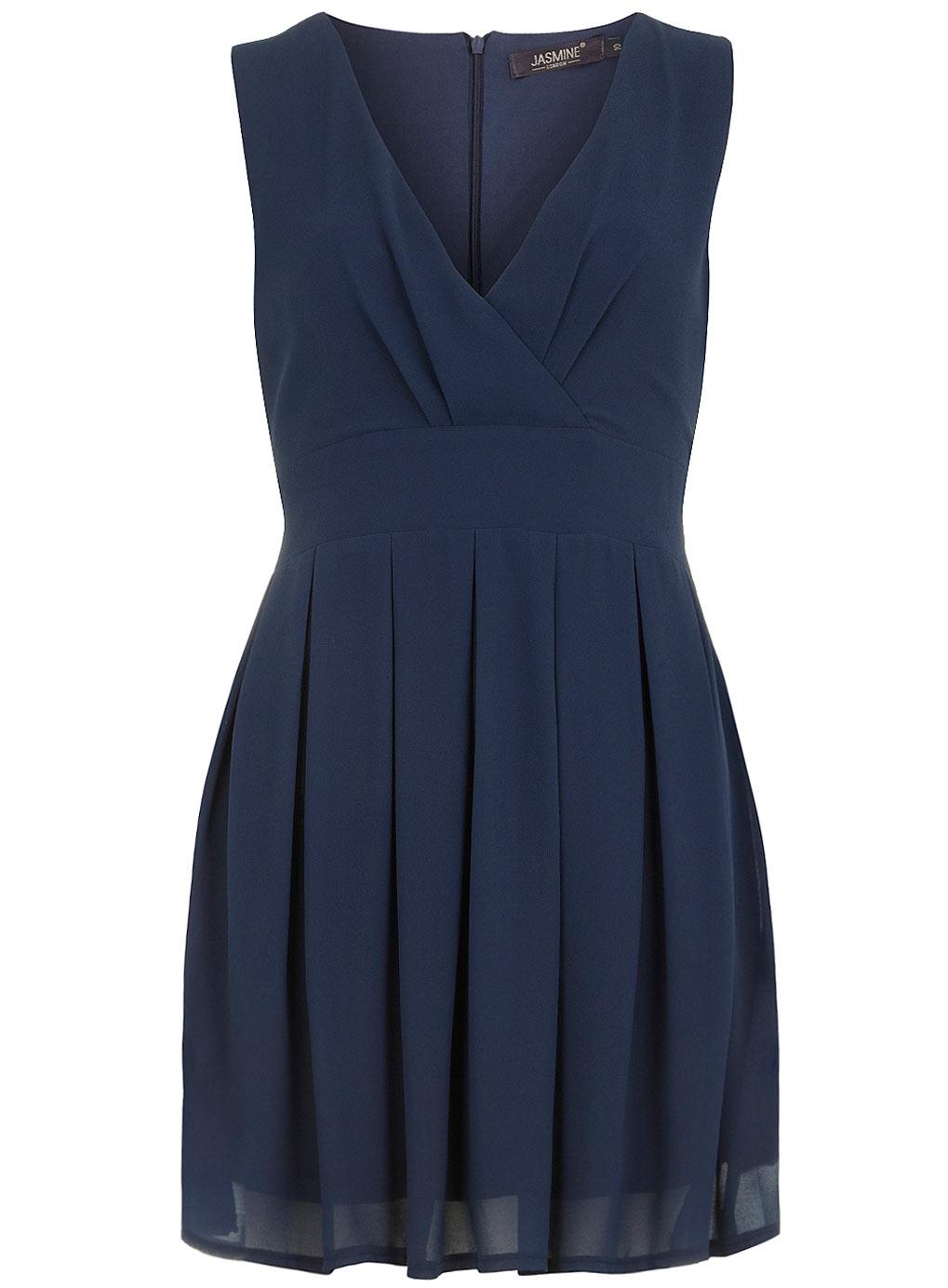 Robe bleu cache coeur