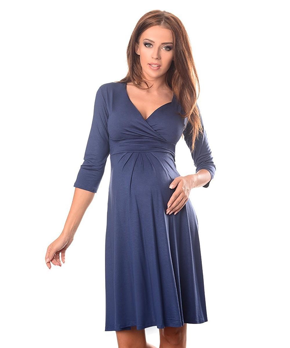 Robe bleu cache coeur