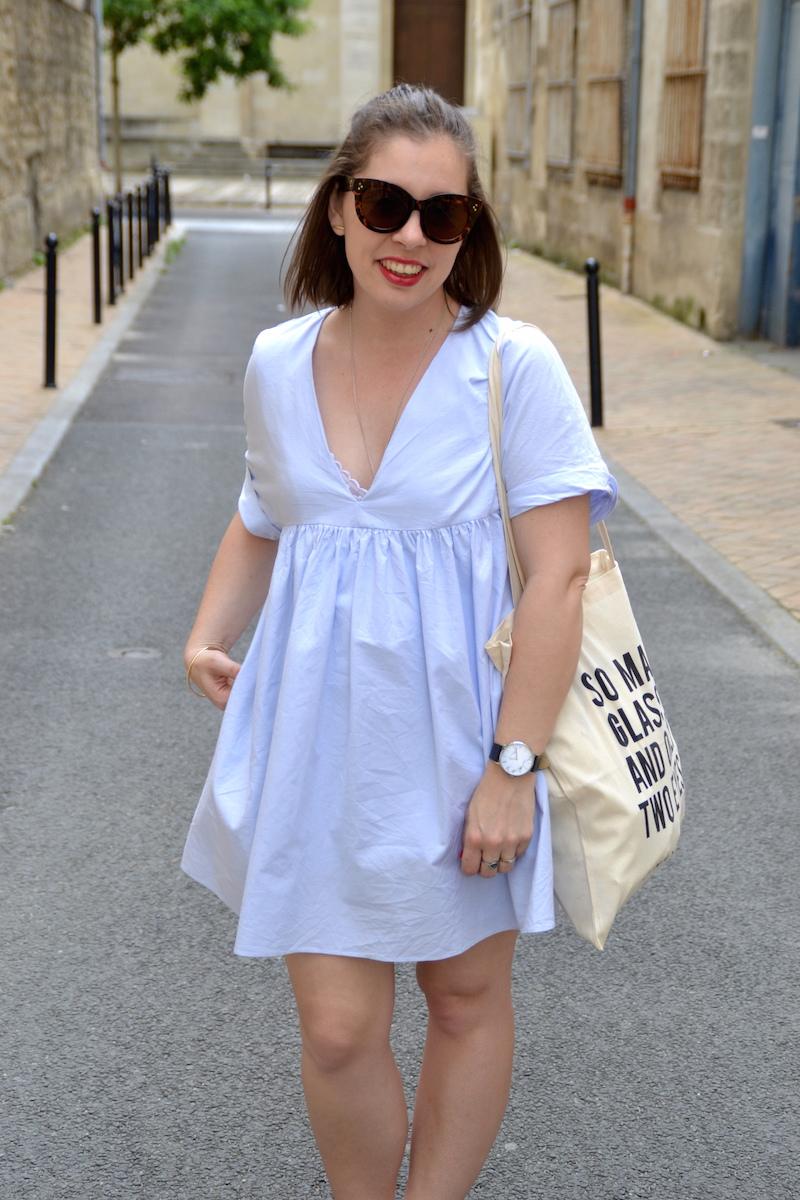 Robe bleu ciel zara