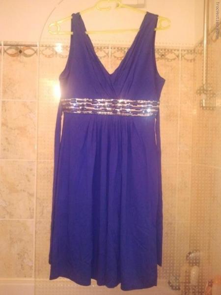 Robe bleu electrique etam