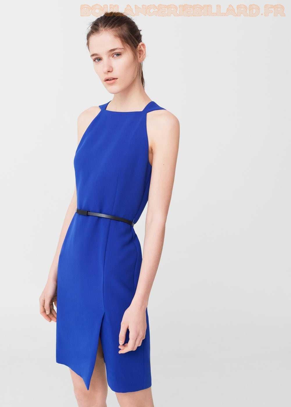 Robe bleu electrique mango