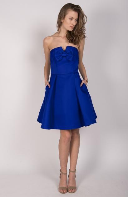 Robe bleu electrique mariage