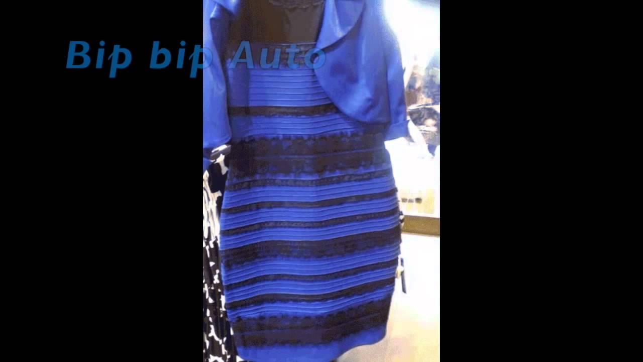 Robe bleu et noir explication