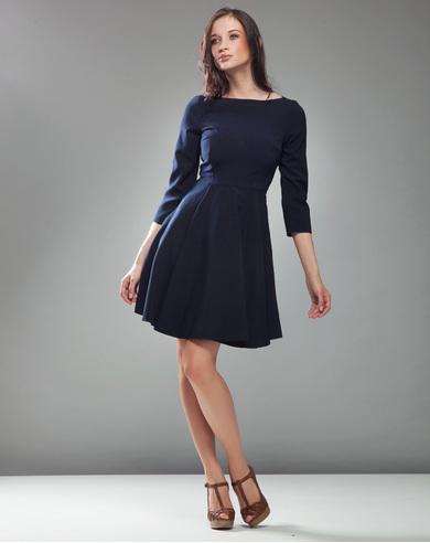 Robe bleu manche 3/4