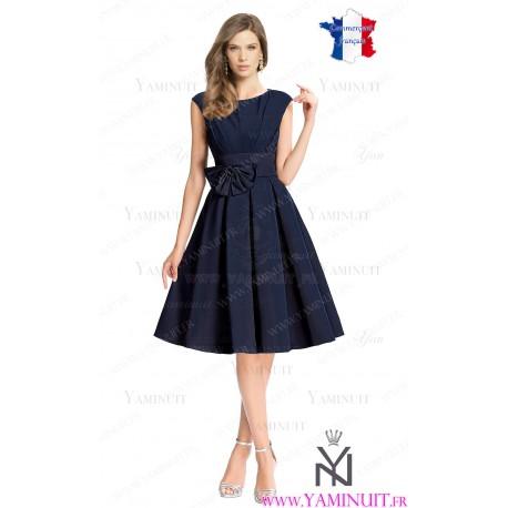 Robe bleu marine cocktail