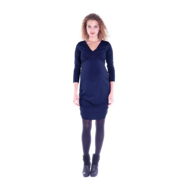 Robe bleu marine collant noir