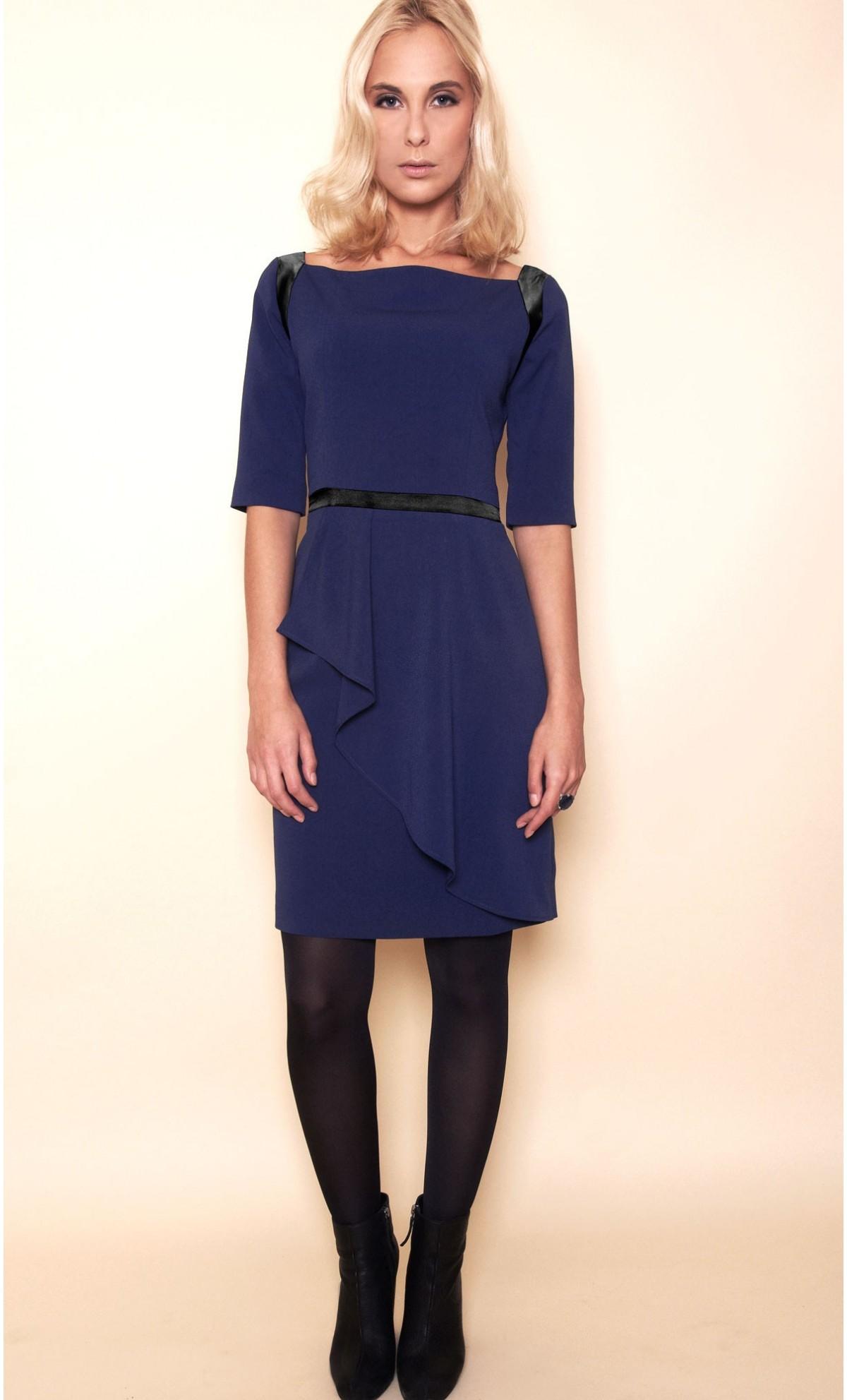 Robe bleu marine hiver