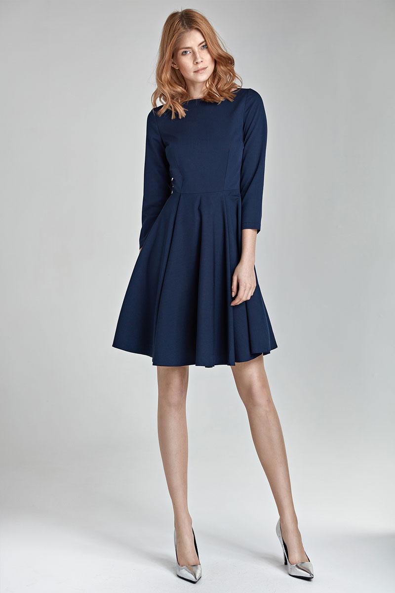 Robe bleu marine quel collant