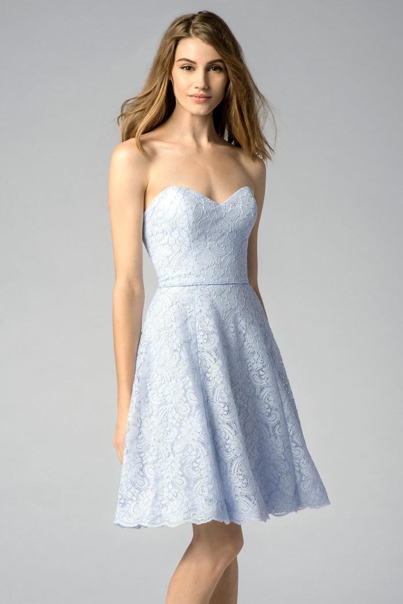 Robe bleu pastel mariage