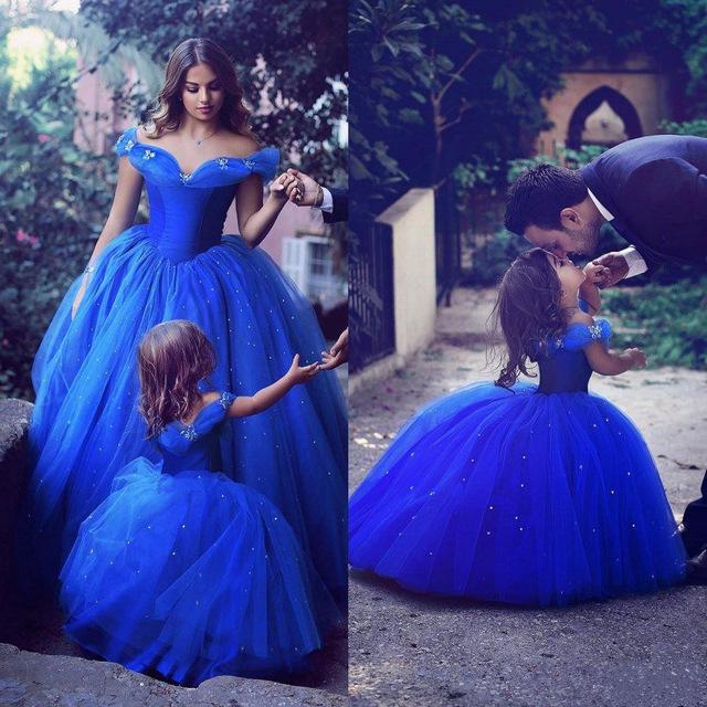 Robe bleu princesse