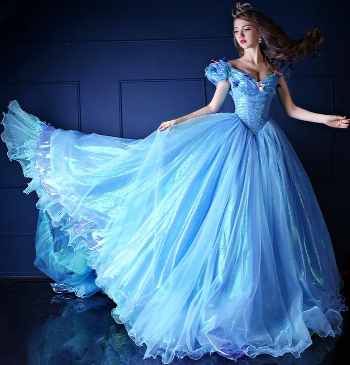 Robe bleu princesse