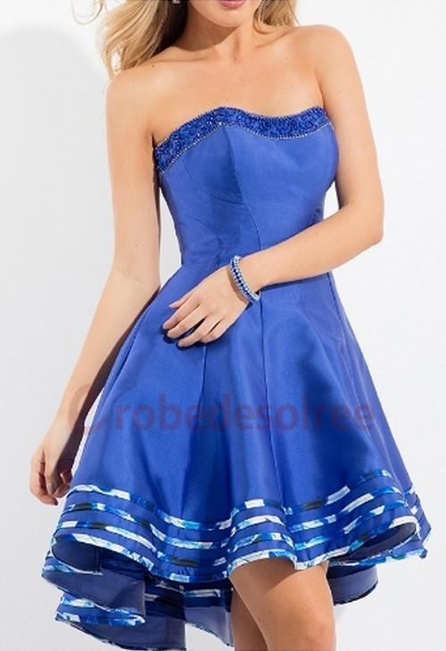 Robe bleu roi courte