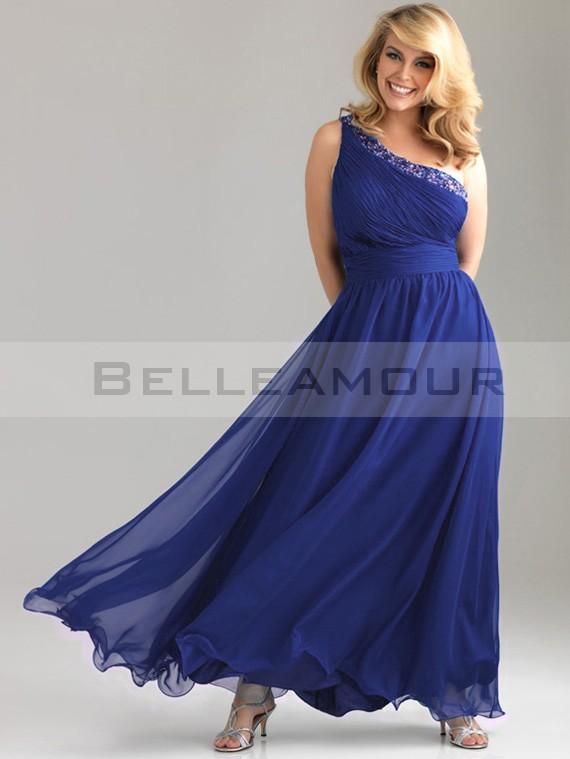 Robe bleu roi grande taille