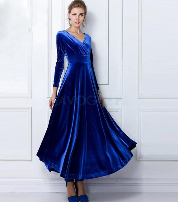 Robe bleu saphir