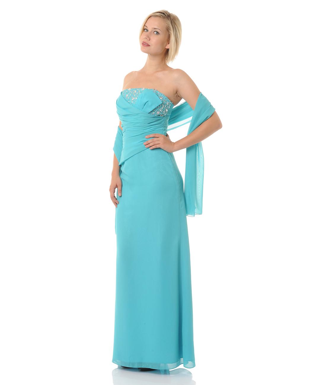 Robe bleu turquoise pas chere