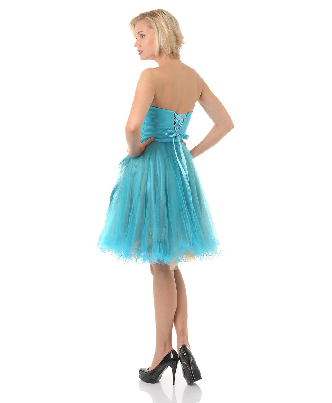 Robe bleu turquoise pas chere