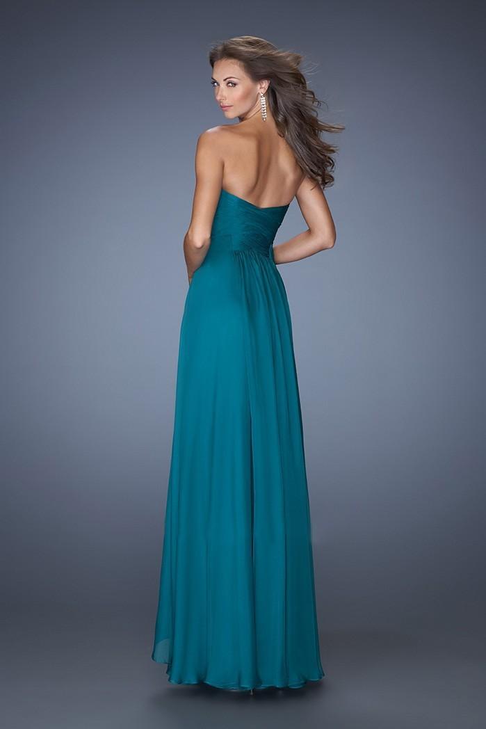 Robe bleu vert