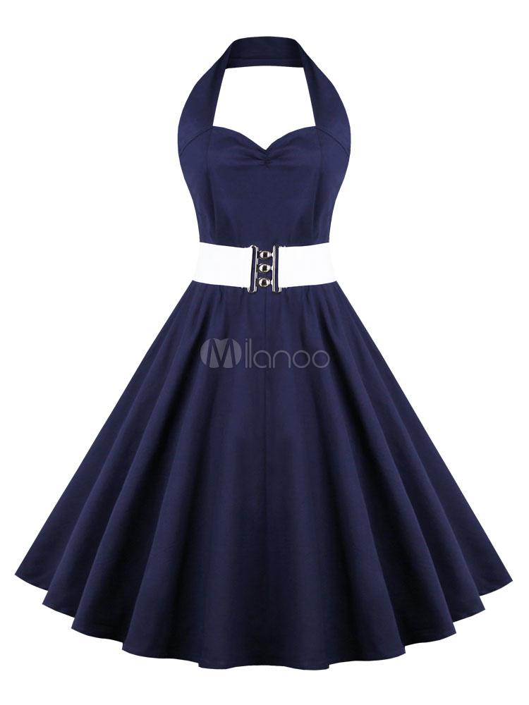 Robe bleu vintage