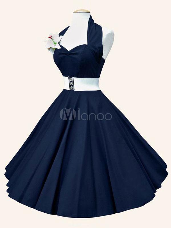 Robe bleu vintage