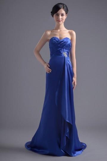 Robe bustier bleu roi